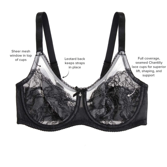 Wacoal Retro Chic Full Figure Underwire Bra Size 40H Rose Dust - Picture 3 of 11